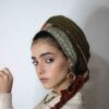כיסוי ראש מחולק פרחוני - לונג חמרה